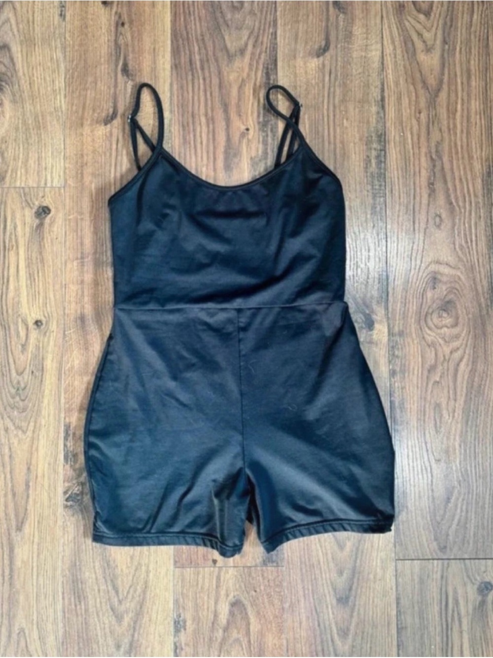 Amazon Black Spaghetti-Strap Romper